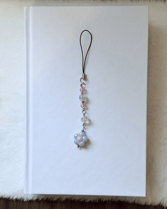 Blue Flower Phone Charm - Phone Charm - Lil Moo Studio