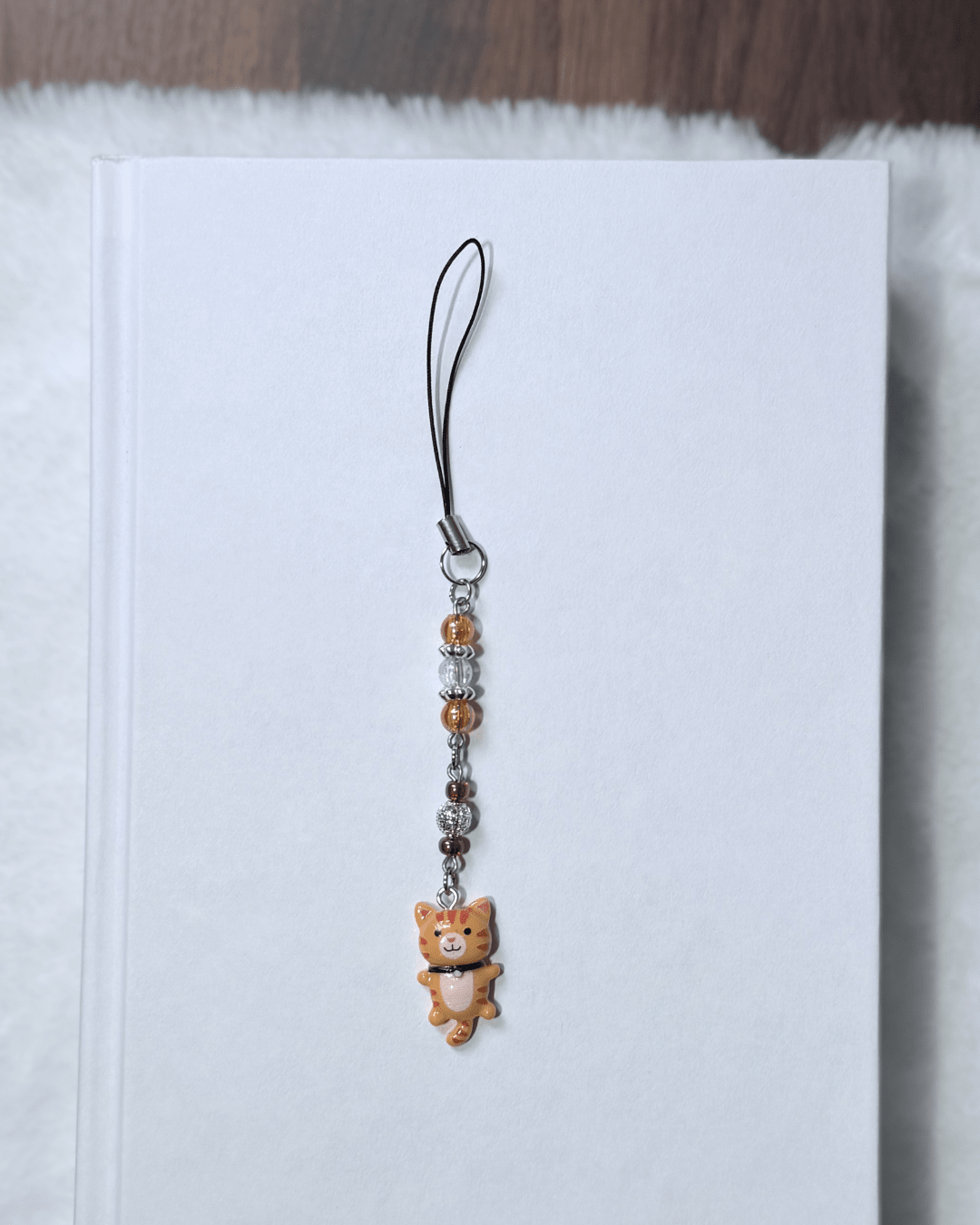 Orange Kitty Phone Charm - Phone Charm - Lil Moo Studio