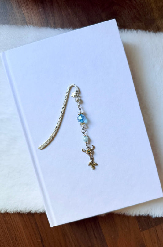 Western Sky Beaded Bookmark Charm - book charm - Lil Moo Studio